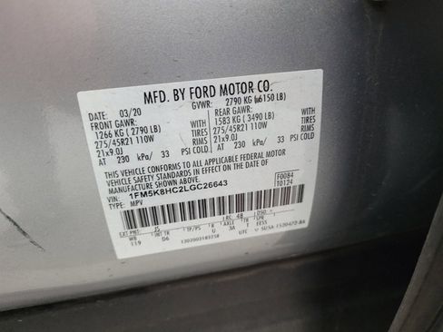 Used 2020 Ford Explorer Platinum w/ Premium Technology Package image 33