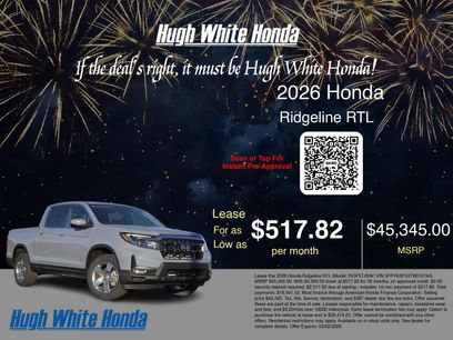 New 2026 Honda Ridgeline RTL