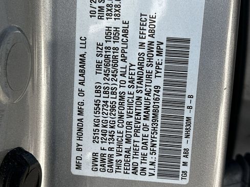 Used 2021 Honda Pilot EX image 26