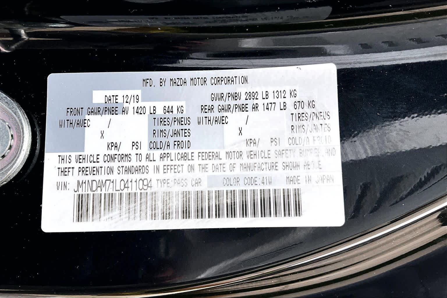 Used 2020 MAZDA MX-5 Miata RF Grand Touring RWD image 37