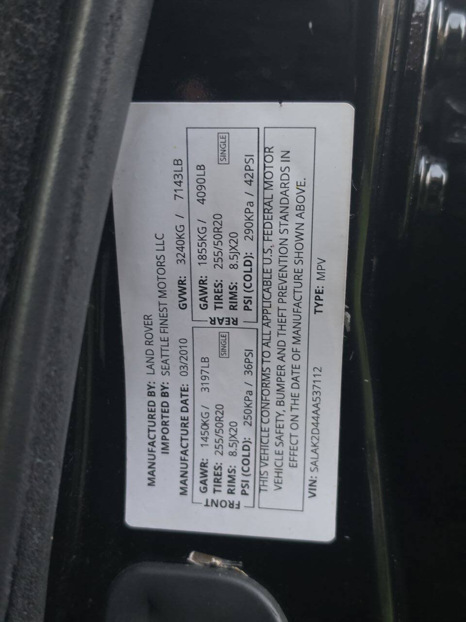 Used 2010 Land Rover LR4 HSE LUX AWD/4WD image 79