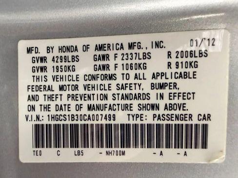 Used 2012 Honda Accord LX-S image 38