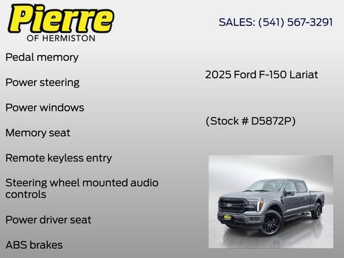 Certified 2025 Ford F150 Lariat AWD/4WD image 12