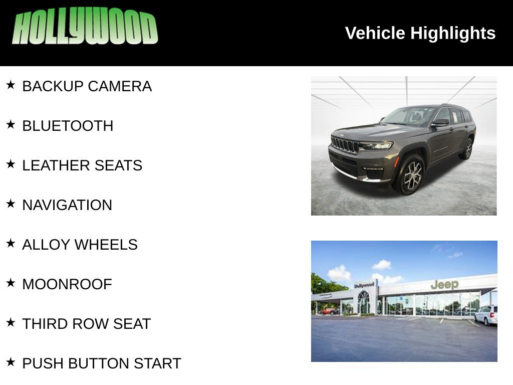 Certified 2023 Jeep Grand Cherokee L Limited w/ Luxury Tech Group II AWD/4WD image 3