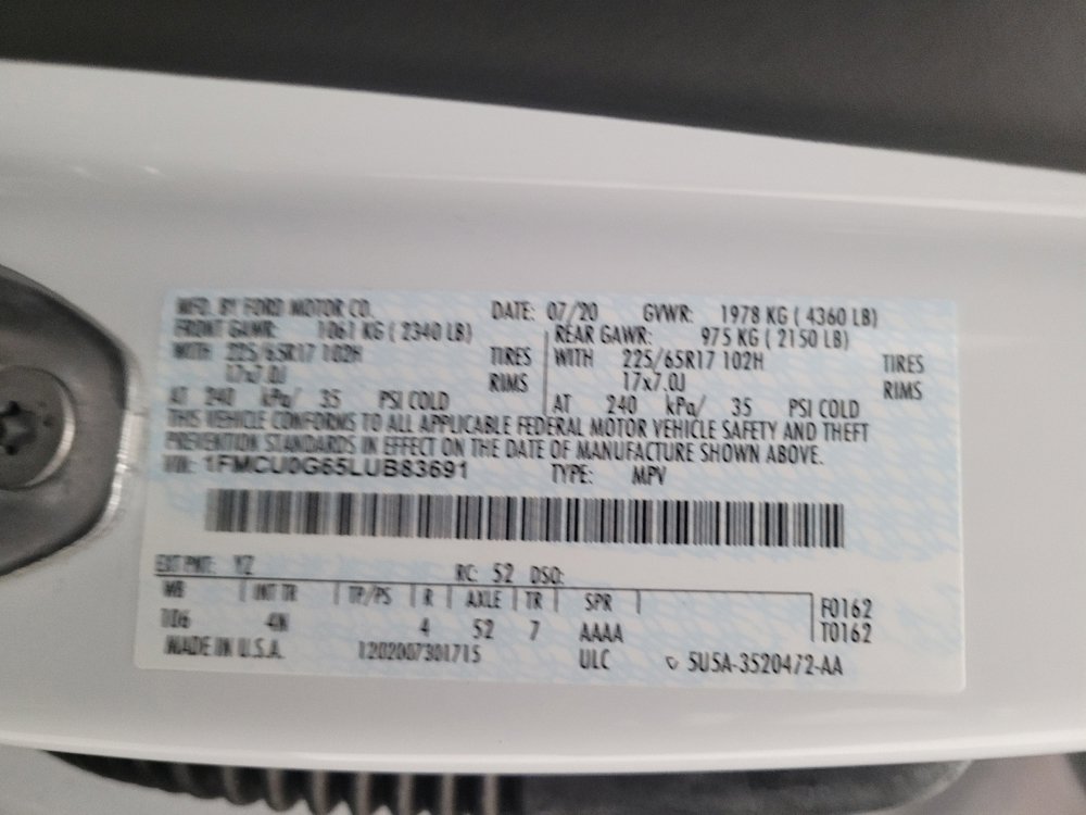 Used 2020 Ford Escape SE FWD image 33