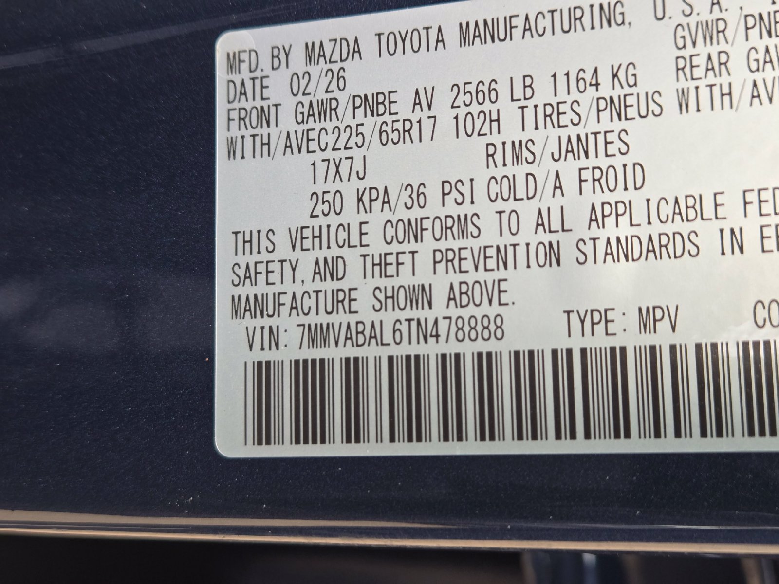 Certified 2026 MAZDA CX-50 AWD 2.5 S w/ Cargo Package image 22