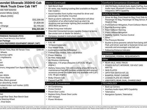 New 2025 Chevrolet Silverado 3500 W/T w/ WT Convenience Package image 29