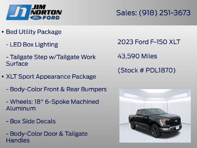 Used 2023 Ford F150 XLT w/ Equipment Group 302A High AWD/4WD image 40