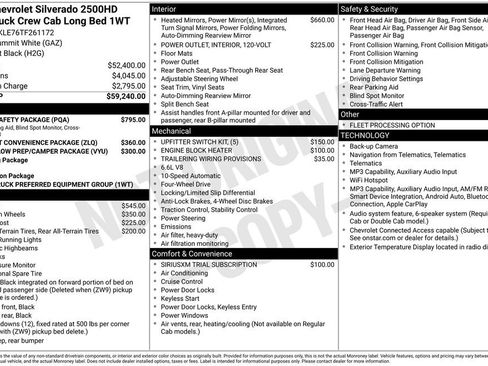New 2026 Chevrolet Silverado 2500 W/T w/ WT/CX Safety Package AWD/4WD image 36