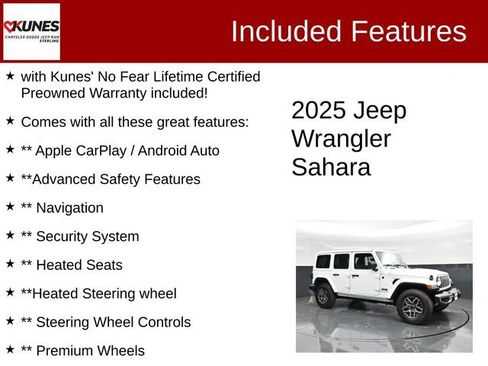 Used 2025 Jeep Wrangler Unlimited Sahara AWD/4WD image 2