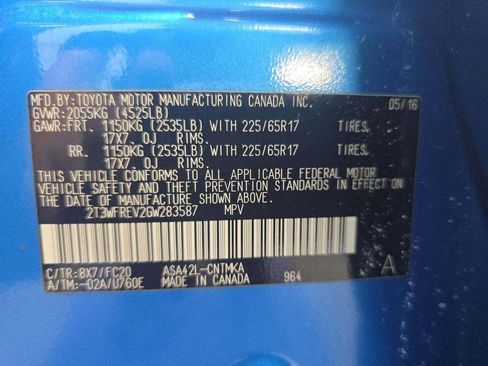Used 2016 Toyota RAV4 XLE FWD image 12