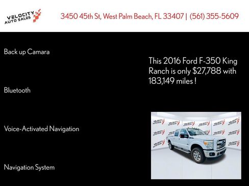 Used 2016 Ford F350 King Ranch w/ King Ranch w/Chrome Package image 20