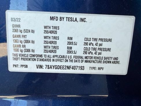 Used 2022 Tesla Model Y Long Range AWD/4WD image 12