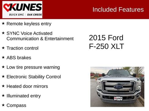 Used 2015 Ford F250 XLT w/ XLT Value Package AWD/4WD image 2
