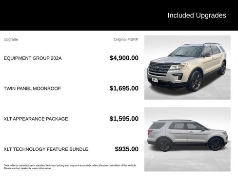 Used 2018 Ford Explorer XLT w/ Equipment Group 202A AWD/4WD image 10