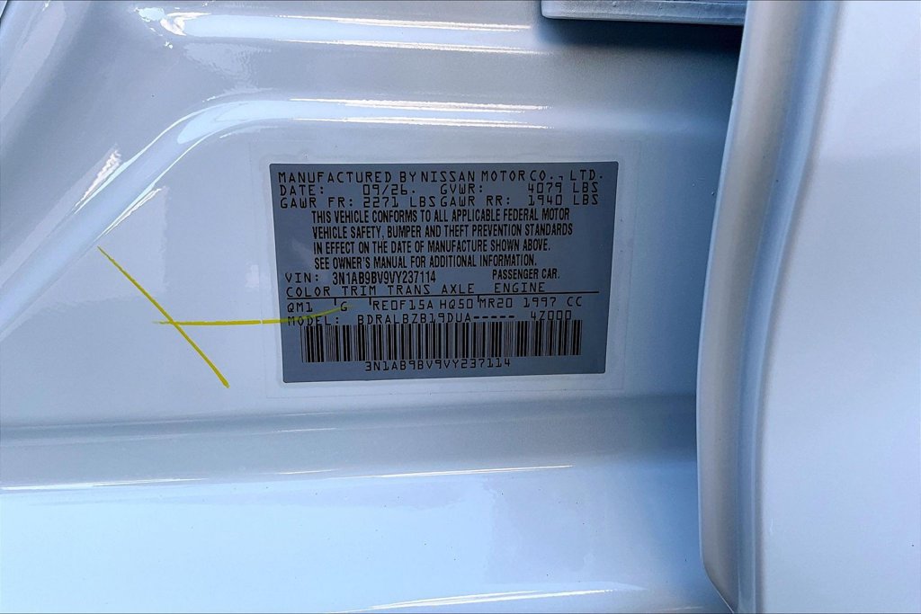 New 2027 Nissan Sentra S w/ Floor Mat Package FWD image 13