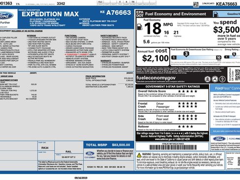 Used 2019 Ford Expedition Max Platinum image 3