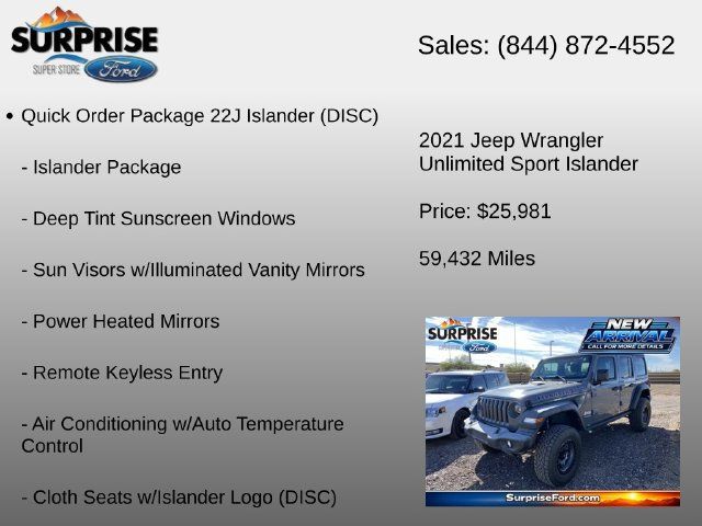 Used 2021 Jeep Wrangler Unlimited Sport AWD/4WD image 6