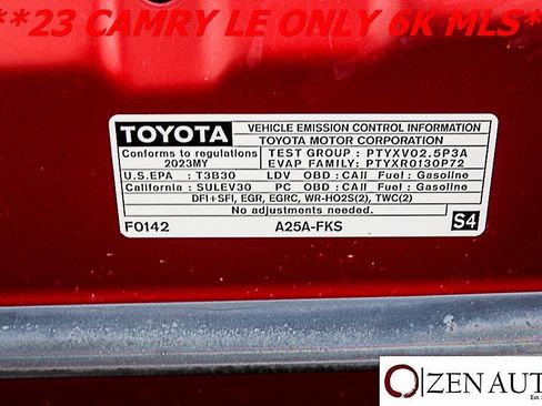 Used 2023 Toyota Camry LE image 63