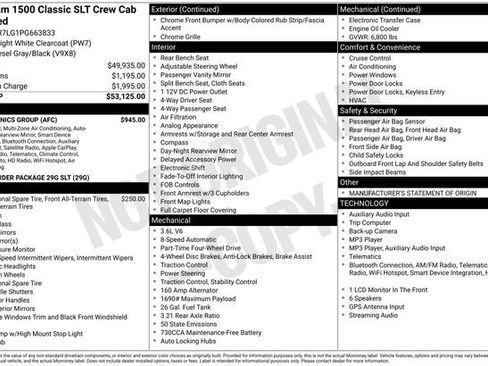 Used 2023 RAM 1500 Classic SLT w/ Electronics Group AWD/4WD image 57