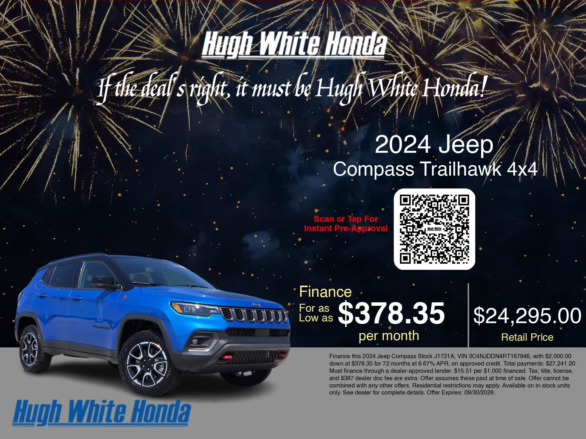 Used 2024 Jeep Compass Trailhawk w/ Trailhawk Elite Group AWD/4WD image 39
