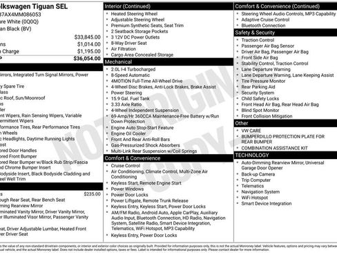 Used 2021 Volkswagen Tiguan SEL image 10