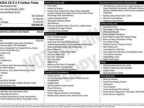 Certified 2025 MAZDA CX-5 Carbon Edition image 39
