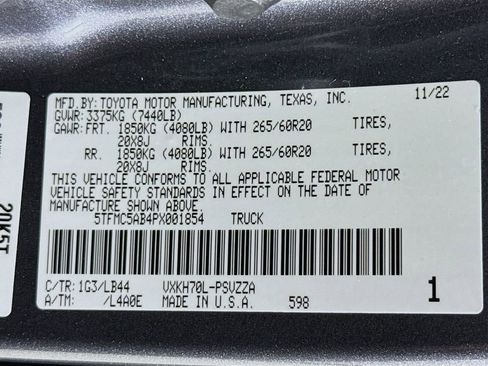 Used 2023 Toyota Tundra 1794 Edition image 33