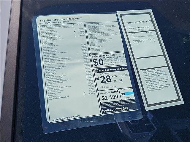 New 2027 BMW M440i w/ Parking Assistance Package RWD image 18