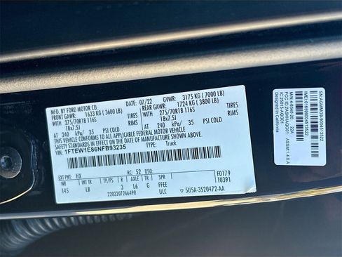 Used 2022 Ford F150 Tremor w/ Equipment Group 401A Mid image 33