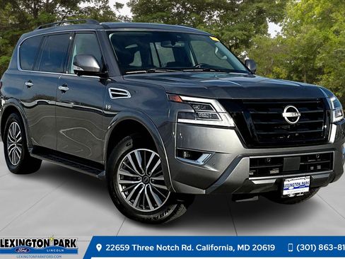 Used 2021 Nissan Armada SL w/ Captain's Chairs Package image 1