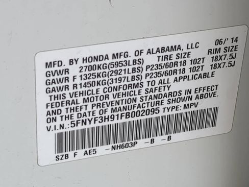 Used 2015 Honda Pilot Touring image 38