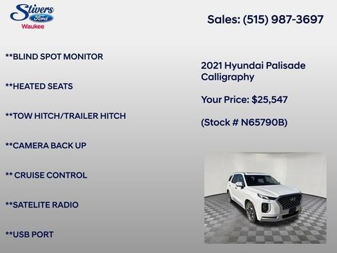 Used 2021 Hyundai Palisade Calligraphy AWD/4WD image 16