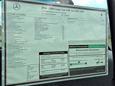New 2026 Mercedes-Benz Sprinter 144 Cargo image 24