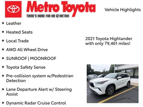 Certified 2021 Toyota Highlander XLE AWD/4WD image 8