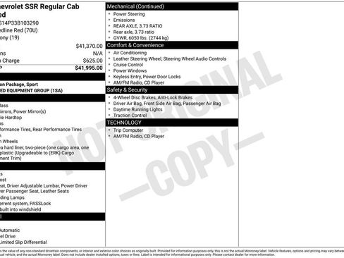 Used 2003 Chevrolet SSR RWD image 10