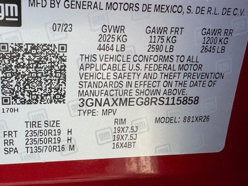 Used 2024 Chevrolet Equinox RS w/ RS Leather Package FWD image 23