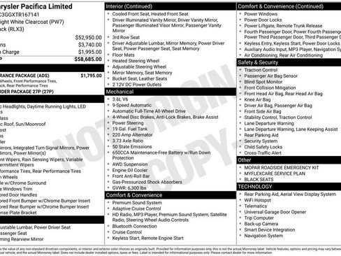 New 2026 Chrysler Pacifica Limited w/ S Appearance Package image 6