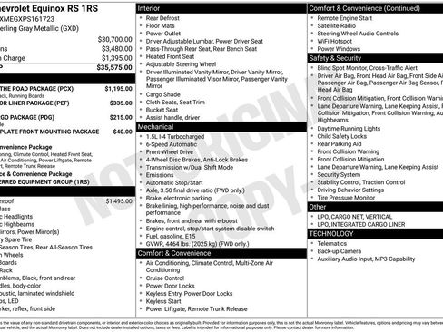 Used 2023 Chevrolet Equinox RS w/ LPO, Hit The Road Package image 26