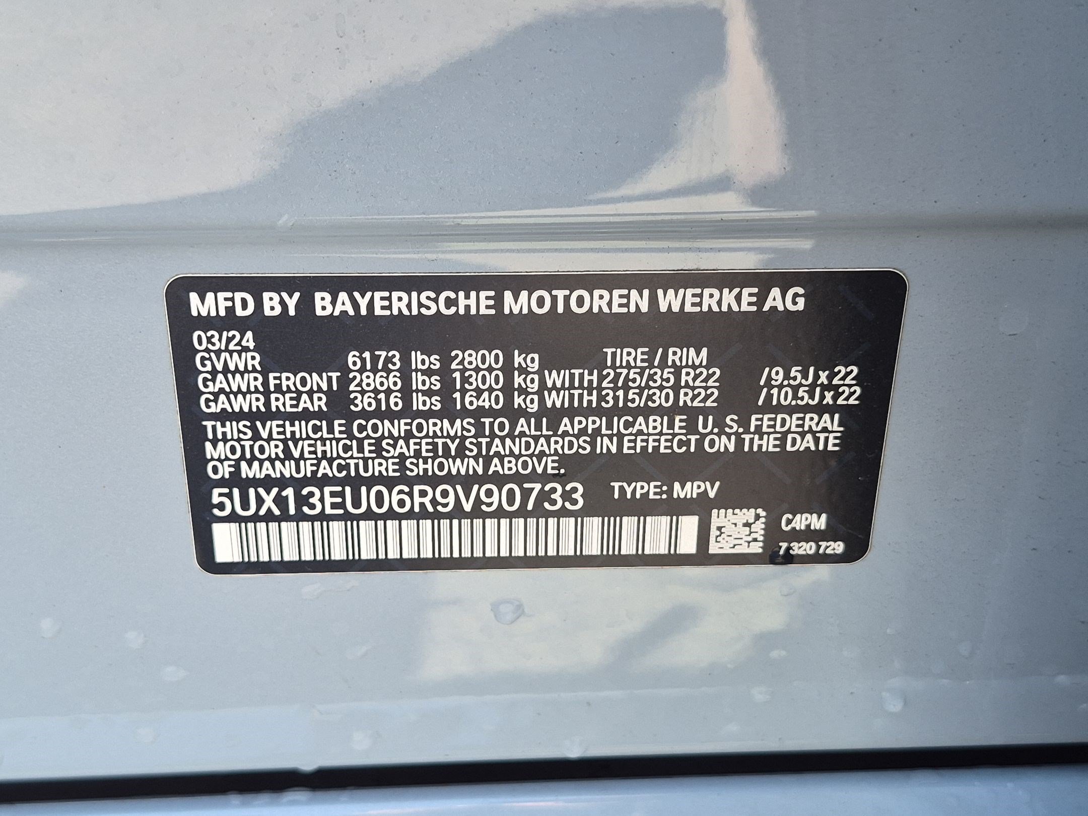 Certified 2024 BMW X5 sDrive40i w/ M Sport Package RWD image 32