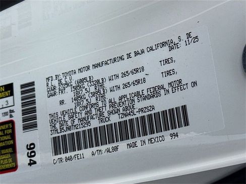 New 2026 Toyota Tacoma TRD Sport image 30