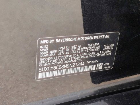 Used 2022 BMW X6 xDrive40i w/ M Sport Package AWD/4WD image 38