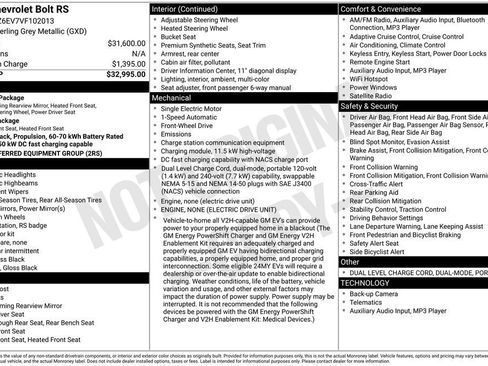 New 2027 Chevrolet Bolt RS image 10