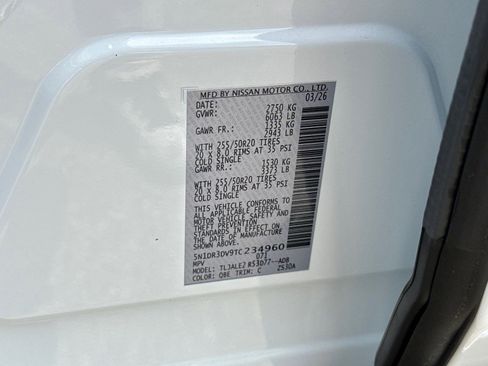 New 2026 Nissan Pathfinder Platinum FWD image 35