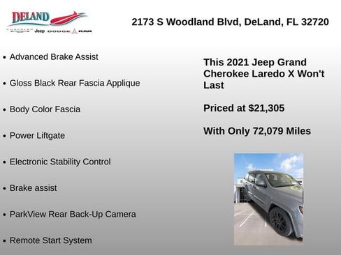 Used 2021 Jeep Grand Cherokee Laredo X RWD image 7