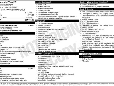Used 2024 Chevrolet Trax LT w/ LT Convenience Package FWD image 3