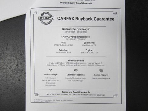 Used 2018 Ford Focus ST image 37