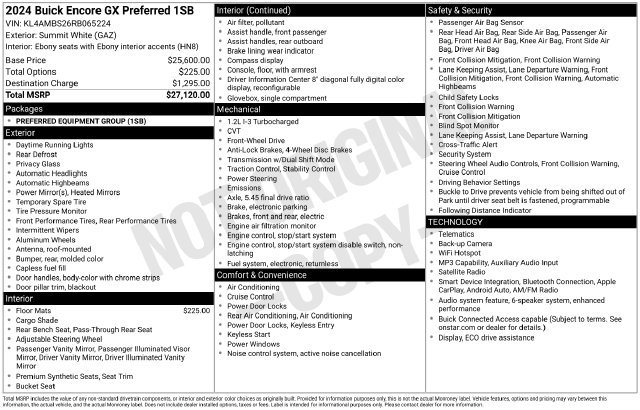 Certified 2024 Buick Encore GX Preferred FWD image 6