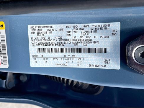 Used 2024 Ford Ranger Lariat w/ FX4 Off-Road Package AWD/4WD image 30