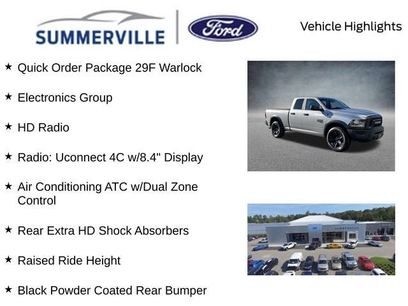 Used 2021 RAM 1500 Classic Warlock w/ Electronics Group